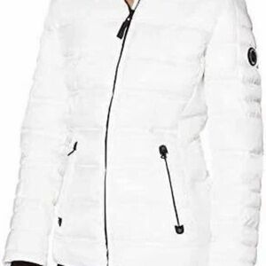 Nautica Women’s White Water-Resistant Puffer Jacket | Size L EUC